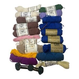Vintage Wool Needlepoint Yarn Assortment